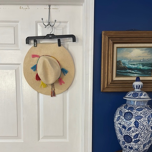 Women’s Sun 'N' Sand Wide Brim Tassels Summer UPF Protection Beach Hat - Picture 5 of 7